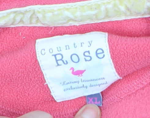 Womens UK Size XL Country Rose Pink Walking Hiking Gym & Training Jacket