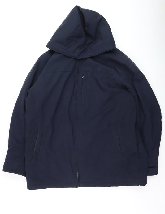 Mens UK Size XL Weatherproof Blue Parka Coat