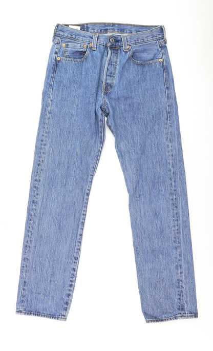 Womens UK Size 12 Levi's Regular Fit Straight Blue Jeans