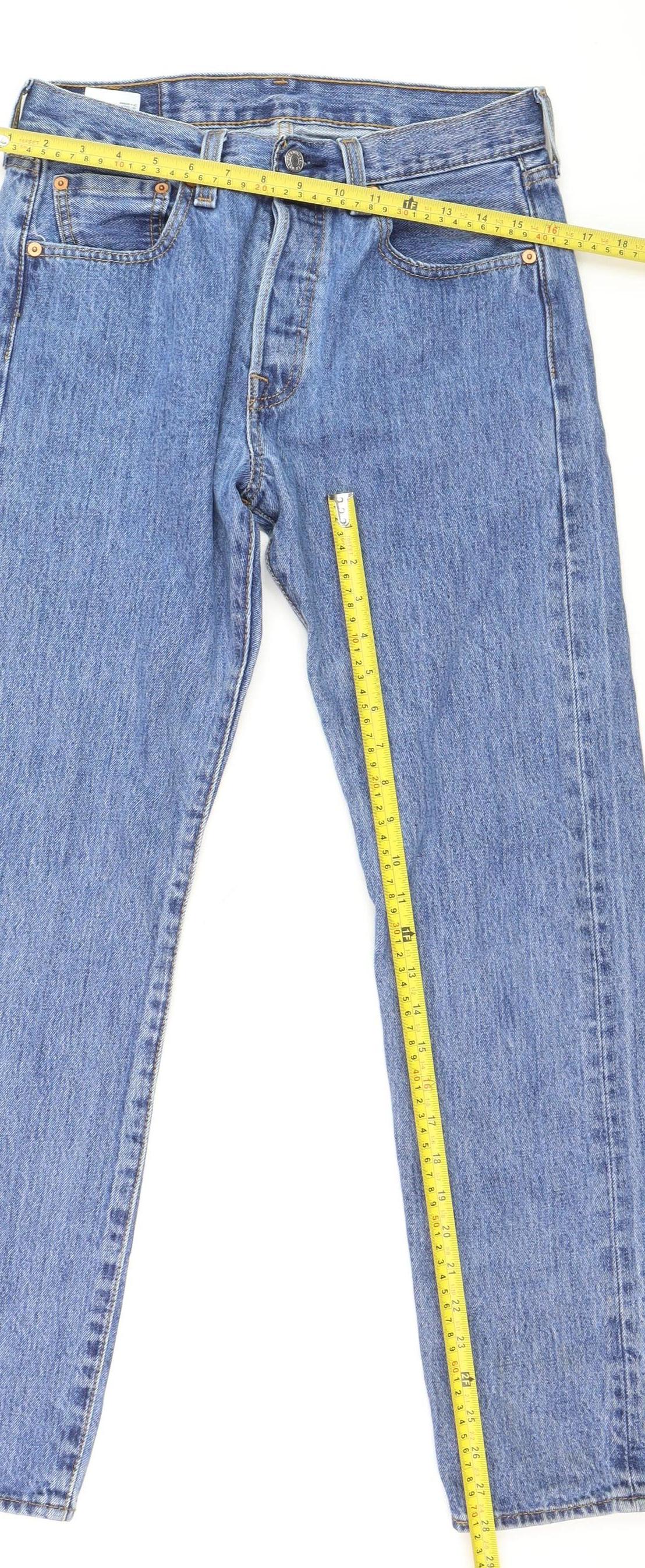 Womens UK Size 12 Levi's Regular Fit Straight Blue Jeans