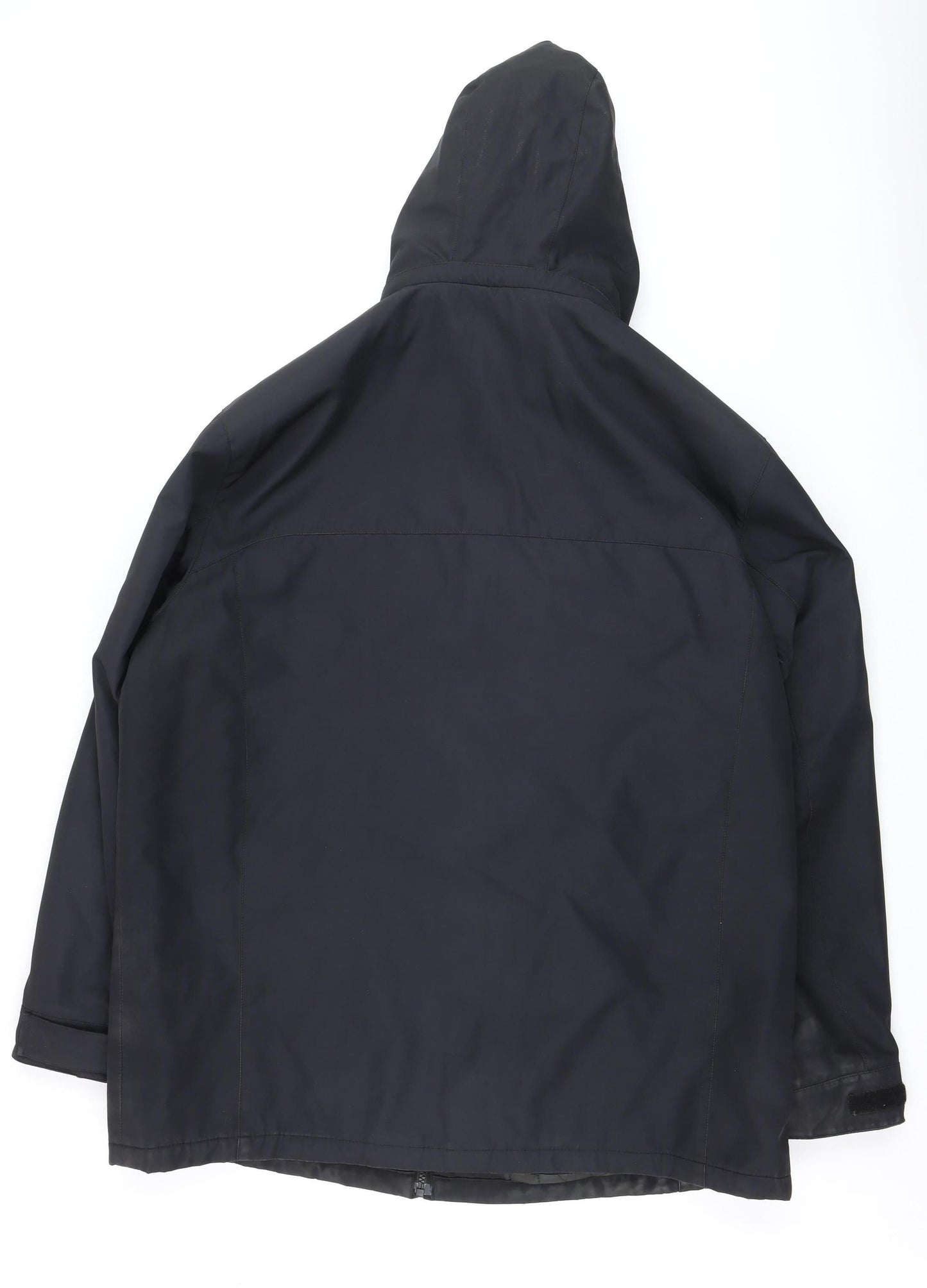 Mens UK Size XL Weatherproof Black Rain Coat