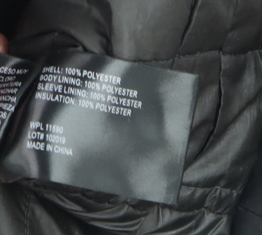 Mens UK Size XL Weatherproof Black Rain Coat