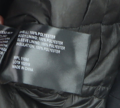 Mens UK Size XL Weatherproof Black Rain Coat