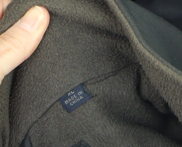 Mens UK Size XL Weatherproof Black Rain Coat