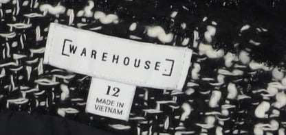 Womens UK Size 12 Warehouse Straight & Pencil Tweed Skirt