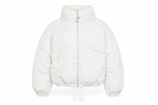Womens UK Size 2 PRETTYLITTLETHING White Puffer Jacket