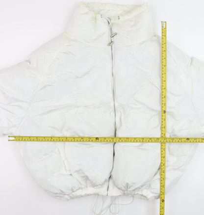 Womens UK Size 2 PRETTYLITTLETHING White Puffer Jacket