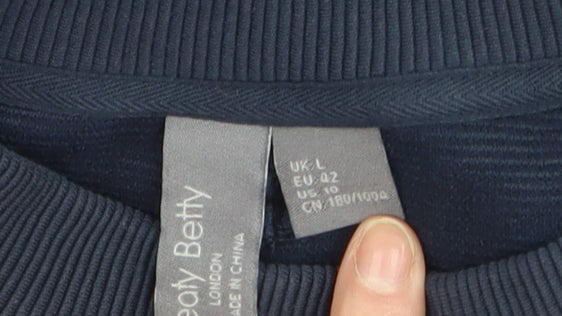 Unisex Adults UK Size L Sweaty Betty Blue Pullover Jumper