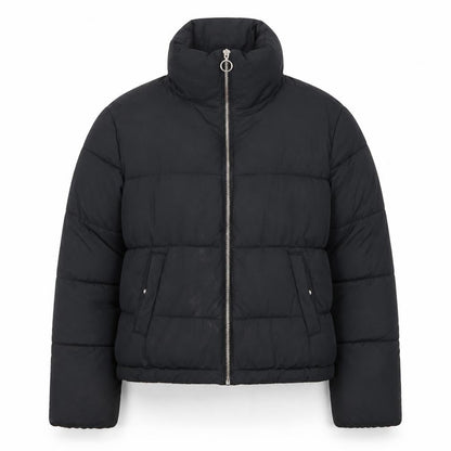 Womens UK Size XS Hollister Black Puffer Jacket