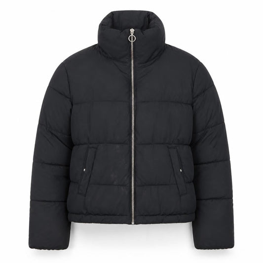 Womens UK Size XS Hollister Black Puffer Jacket