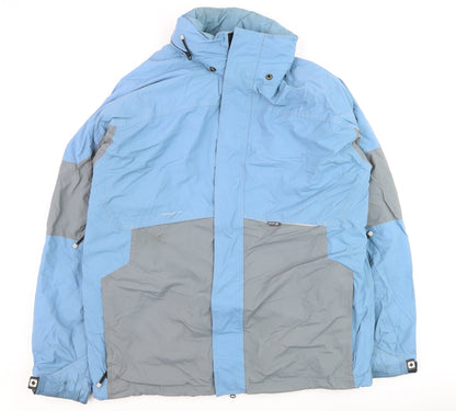 Mens UK Size L Headworx Blue Parka Coat