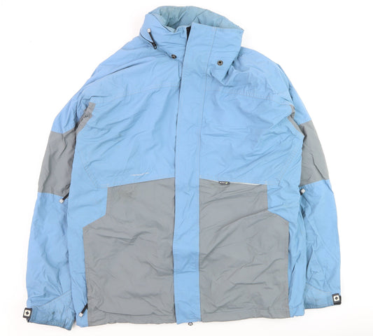 Mens UK Size L Headworx Blue Parka Coat