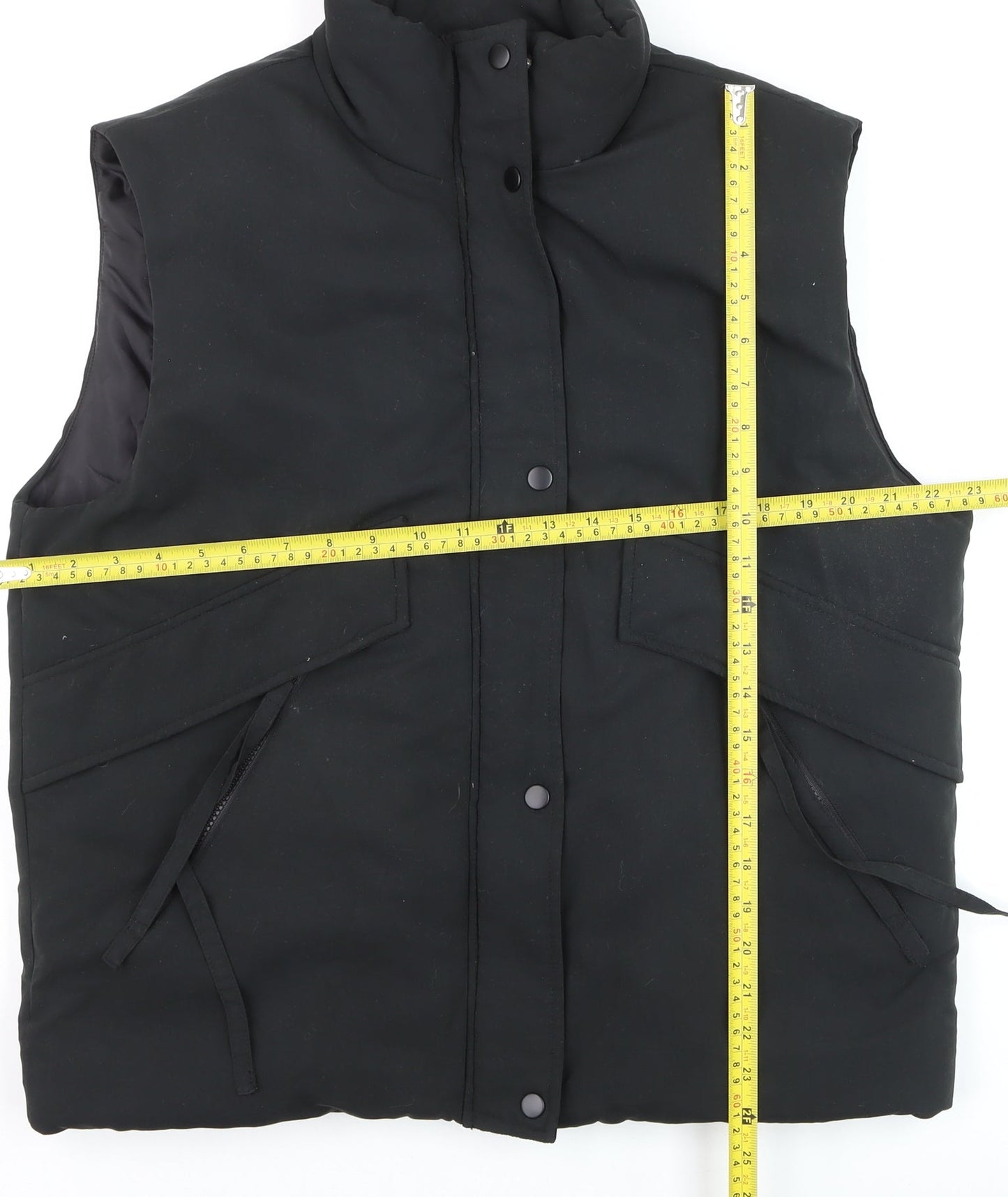 Unisex Adults UK Size S Misspap Black Puffer Jacket