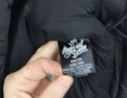 Mens UK Size M Kings Will Dream Black Puffer Jacket