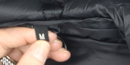 Mens UK Size M Kings Will Dream Black Puffer Jacket