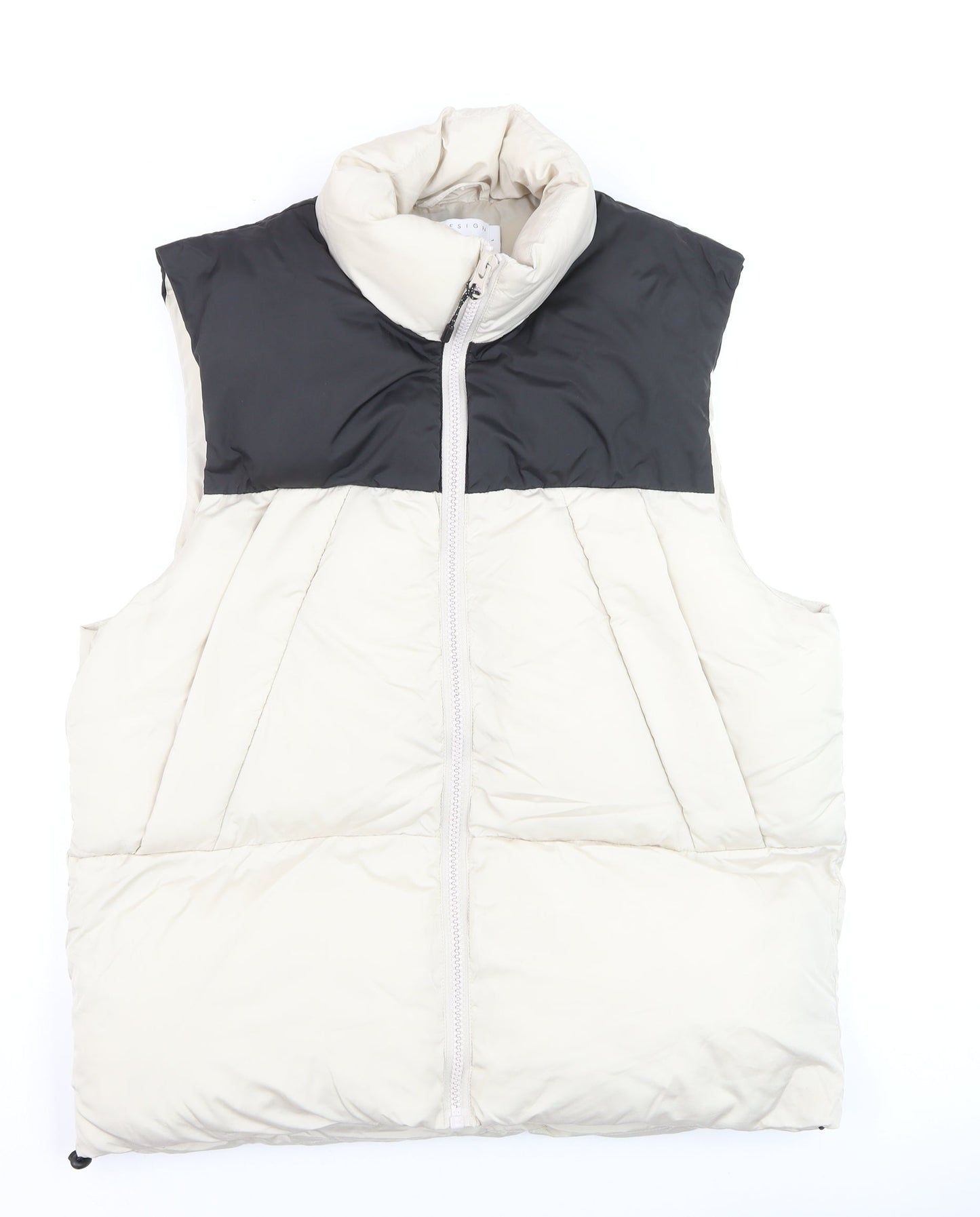 Mens UK Size L ASOS DESIGN Ivory Puffer Jacket