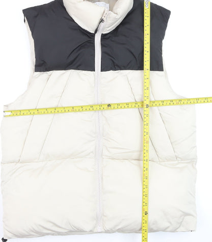 Mens UK Size L ASOS DESIGN Ivory Puffer Jacket