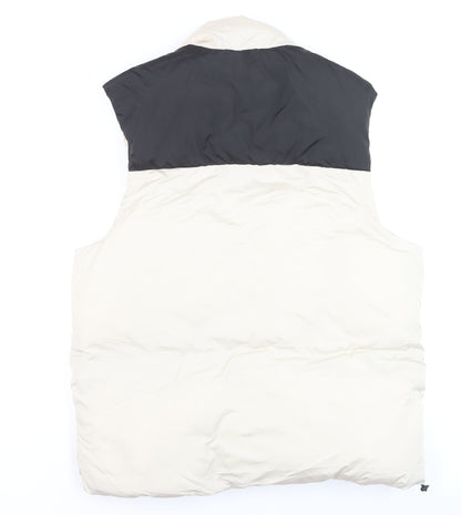 Mens UK Size L ASOS DESIGN Ivory Puffer Jacket