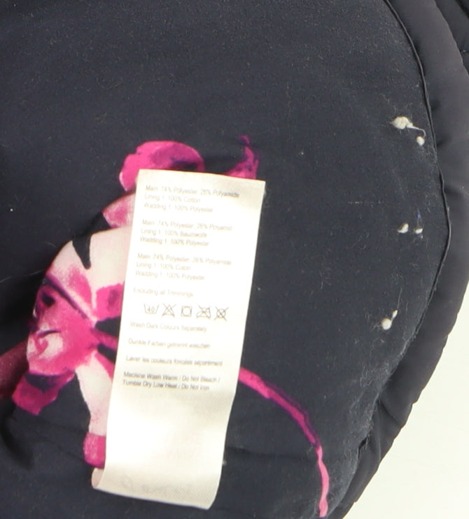Womens UK Size 8 Joules Purple Puffer Jacket