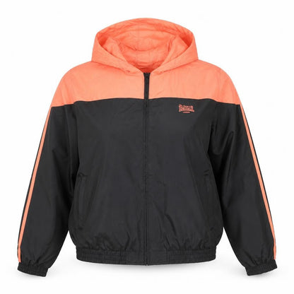 Womens UK Size 16 Lonsdale Black Windbreaker Coat