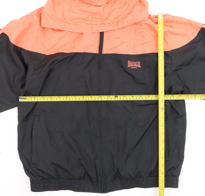 Womens UK Size 16 Lonsdale Black Windbreaker Coat