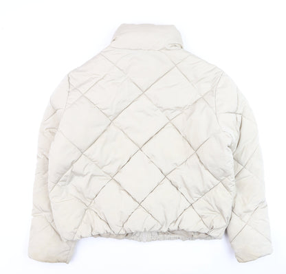 Womens UK Size L Primark Beige Puffer Jacket