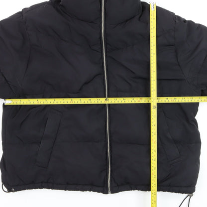 Womens UK Size 12 H&M Black Puffer Jacket