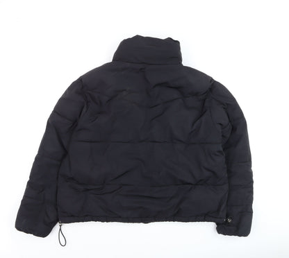 Womens UK Size 12 H&M Black Puffer Jacket