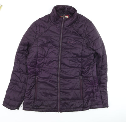 Womens UK Size 12 Mountain Warehouse Purple Puffer Jacket