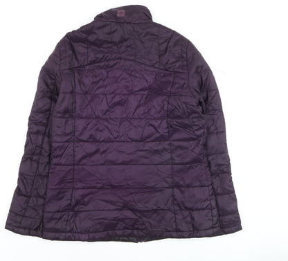Womens UK Size 12 Mountain Warehouse Purple Puffer Jacket