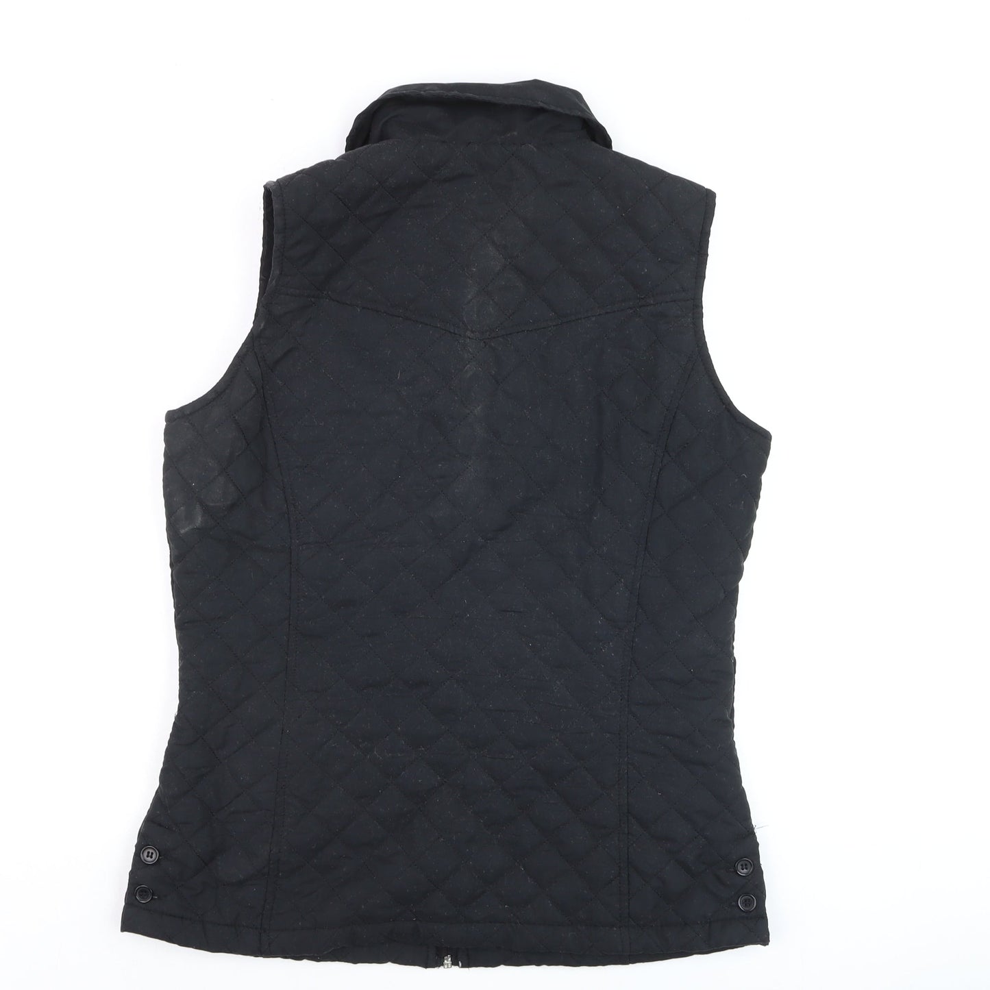 Mens UK Size S Departure Black Quilted Coat