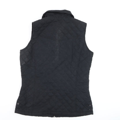 Mens UK Size S Departure Black Quilted Coat