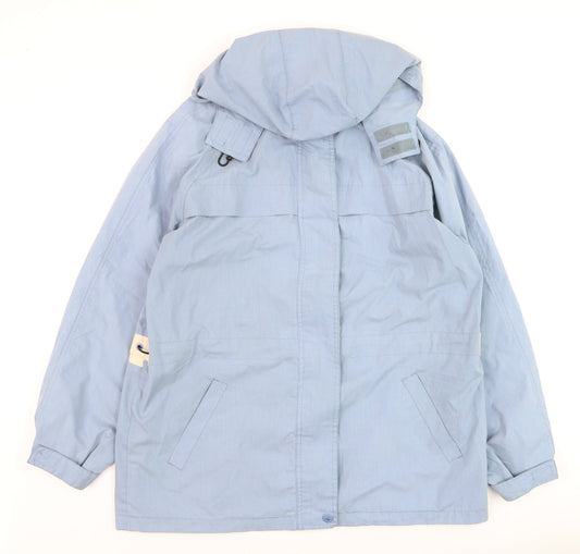 Womens UK Size 8 Hawkshead Blue Parka Coat