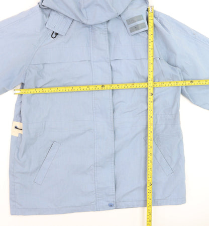 Womens UK Size 8 Hawkshead Blue Parka Coat