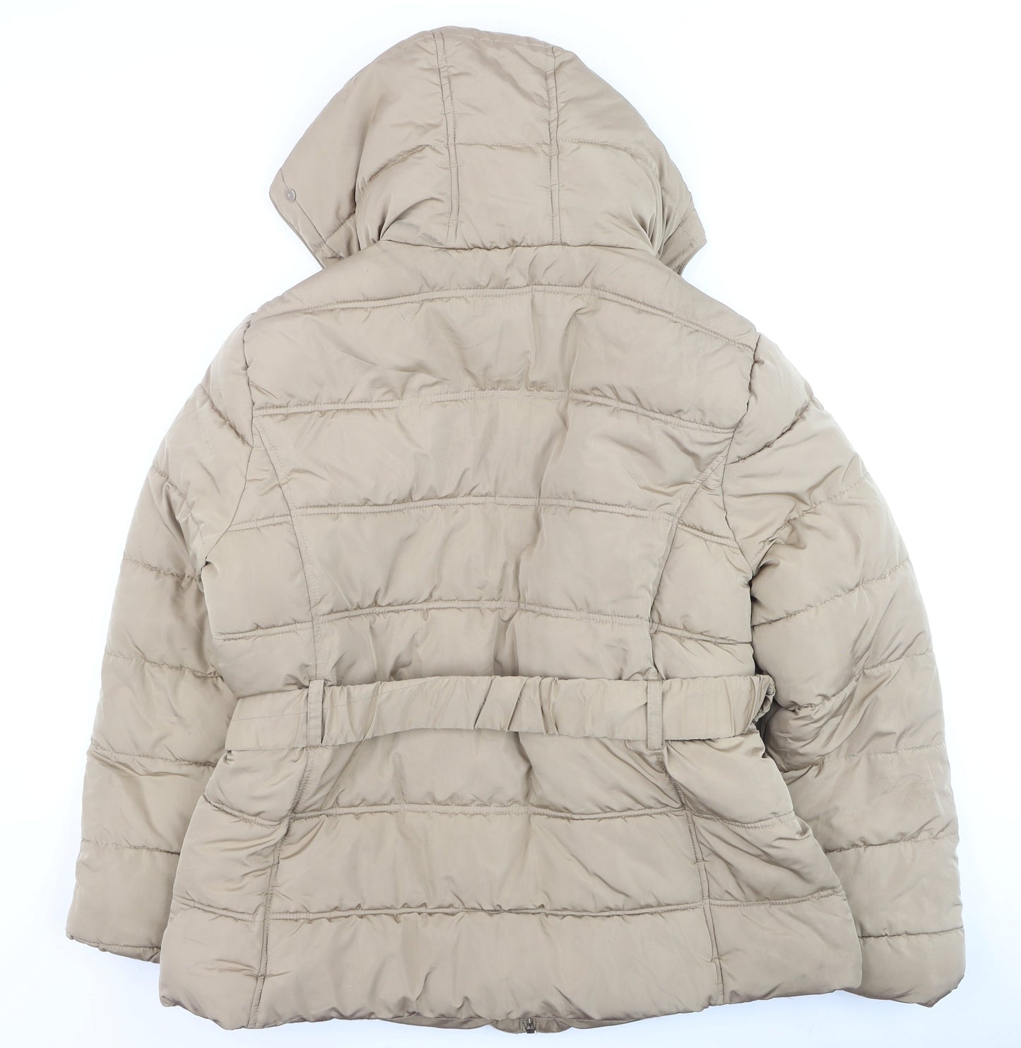 Womens UK Size 12 New Look Beige Puffer Jacket