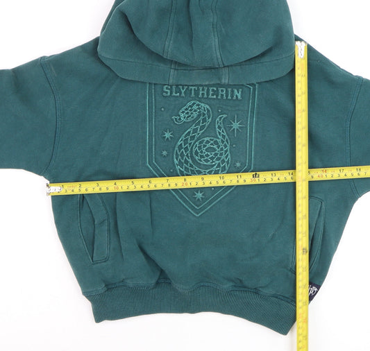 Boys UK Size 7-8 Years Marks and Spencer Green Pullover Hoodie