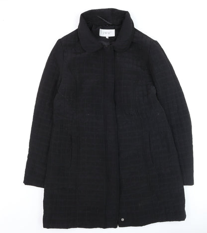 Womens UK Size 12 EWM Black Quilted Coat