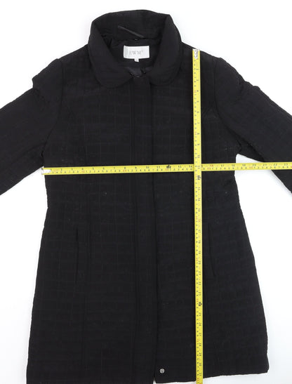 Womens UK Size 12 EWM Black Quilted Coat