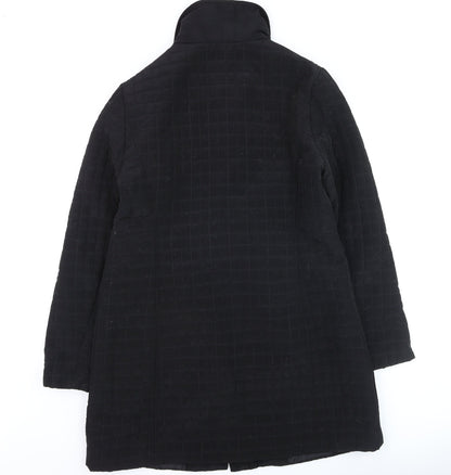 Womens UK Size 12 EWM Black Quilted Coat