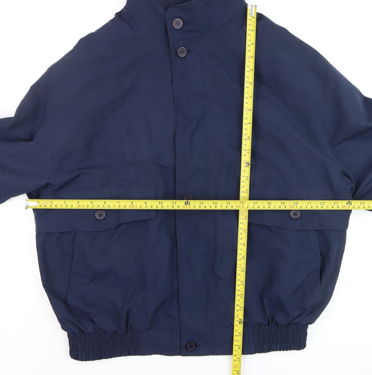 Mens UK Size M Microfin Microsoft Blue Bomber Jacket
