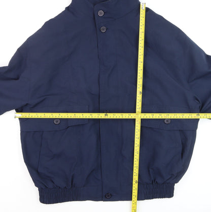 Mens UK Size M Microfin Microsoft Blue Bomber Jacket
