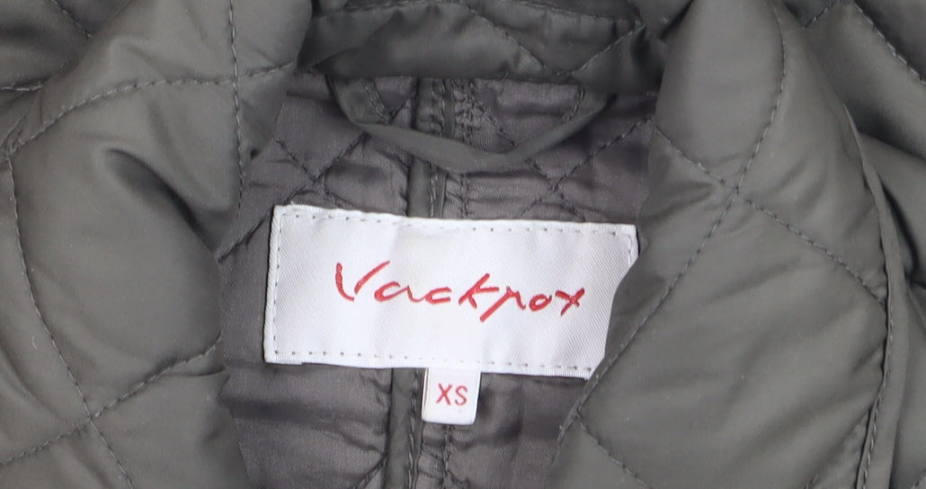 Womens UK Size XS Vackpro Green Quilted Coat