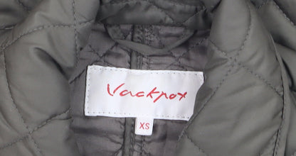 Womens UK Size XS Vackpro Green Quilted Coat