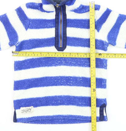 Boys UK Size 3 Years Joules Blue Full Zip Sweatshirt