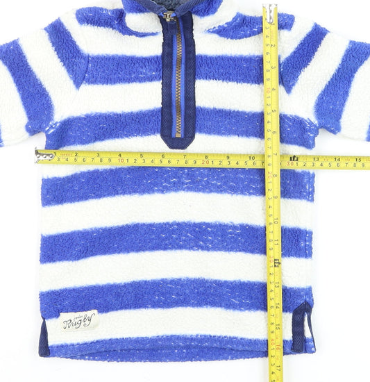 Boys UK Size 3 Years Joules Blue Full Zip Sweatshirt