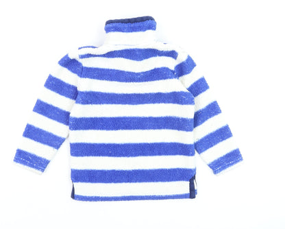 Boys UK Size 3 Years Joules Blue Full Zip Sweatshirt