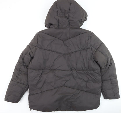 Very Womens Black Size 14 Hooded Puffer Jacket