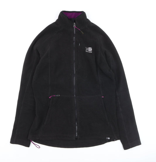 Karrimor Women's Black Fleece Full Zip Sweatshirt Size 12
