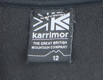 Karrimor Women's Black Fleece Full Zip Sweatshirt Size 12