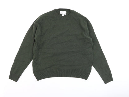 Marks and Spencer Men’s Green Lambswool Crew Neck Jumper M